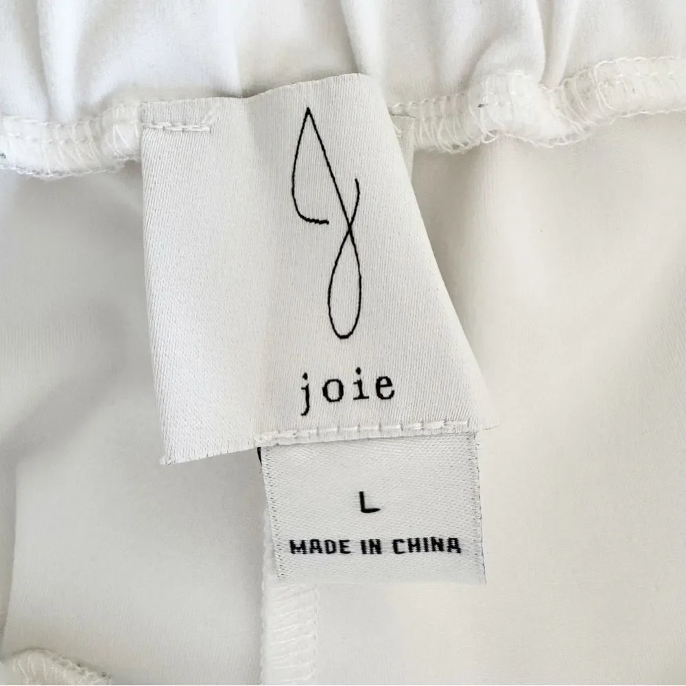 Joie White Pull OnWide Leg Pants Size Large - Picture 5 of 6